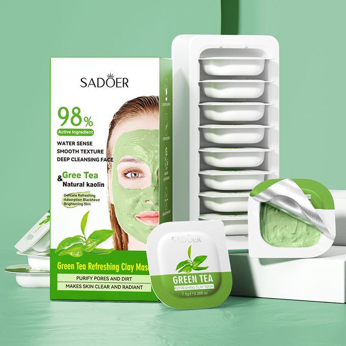 SADOER Green Tea deep cleansing Clay Mask 7.5g 8 pices