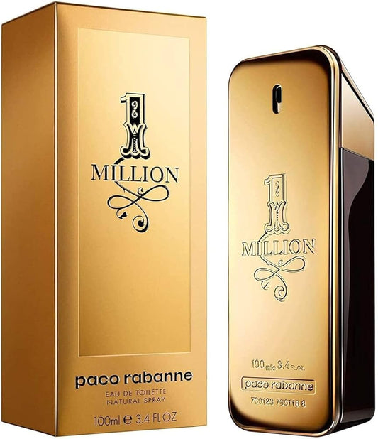 Paco Rabanne 1 Million EDT Spray - Notes of Leather, Amber and Tangerine for Rebellious Men