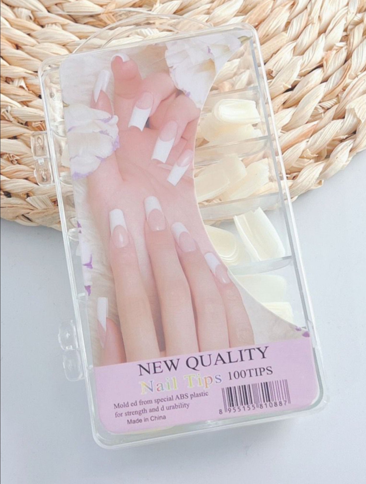 Professional Swiss Nails for Acrylic Nail Art Tips 100 Nail Set & glue