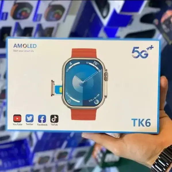 TK6 Ultra Amoled Sim Smart Watch 5G