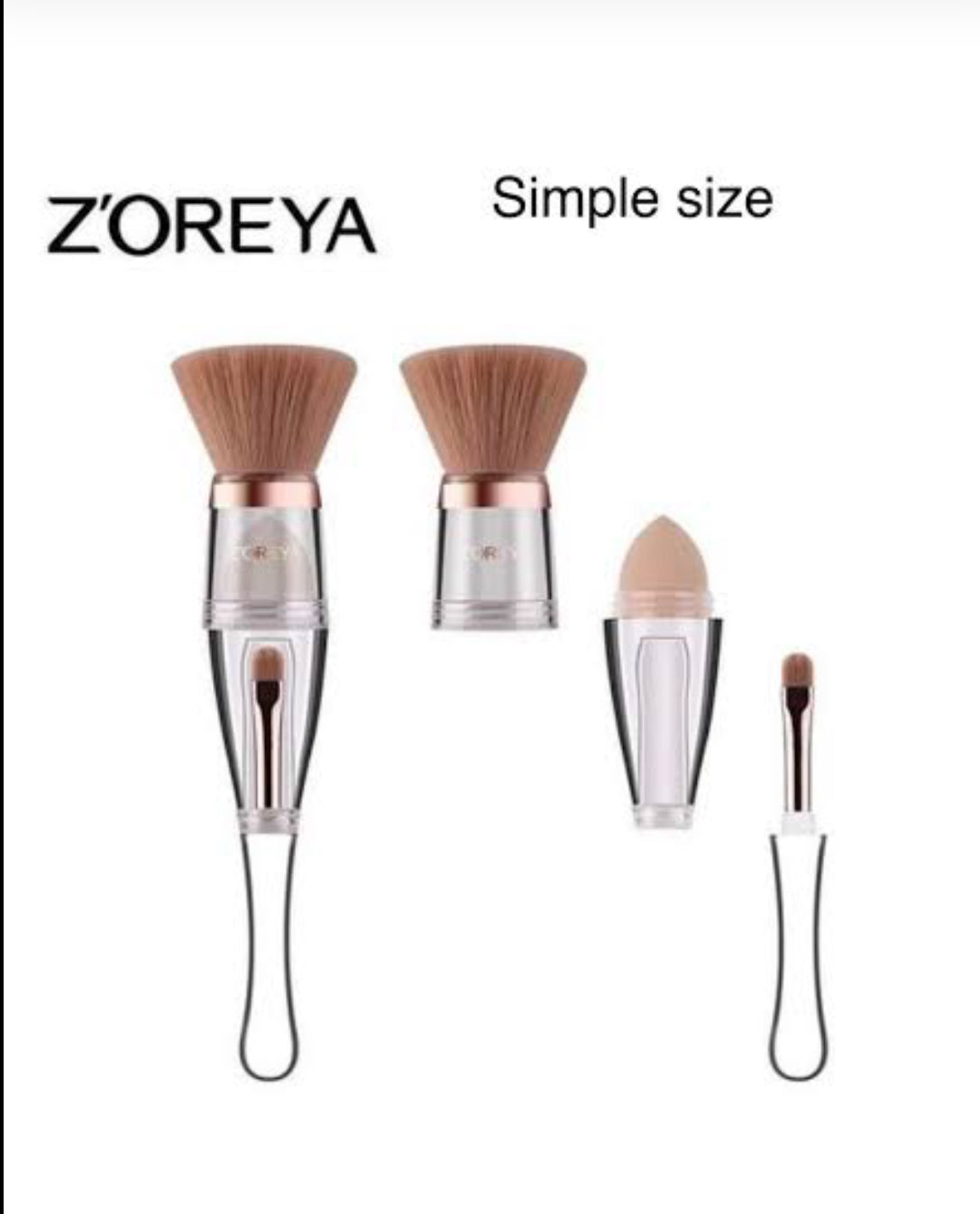 Zoreya Makeup Brush 3-in-1