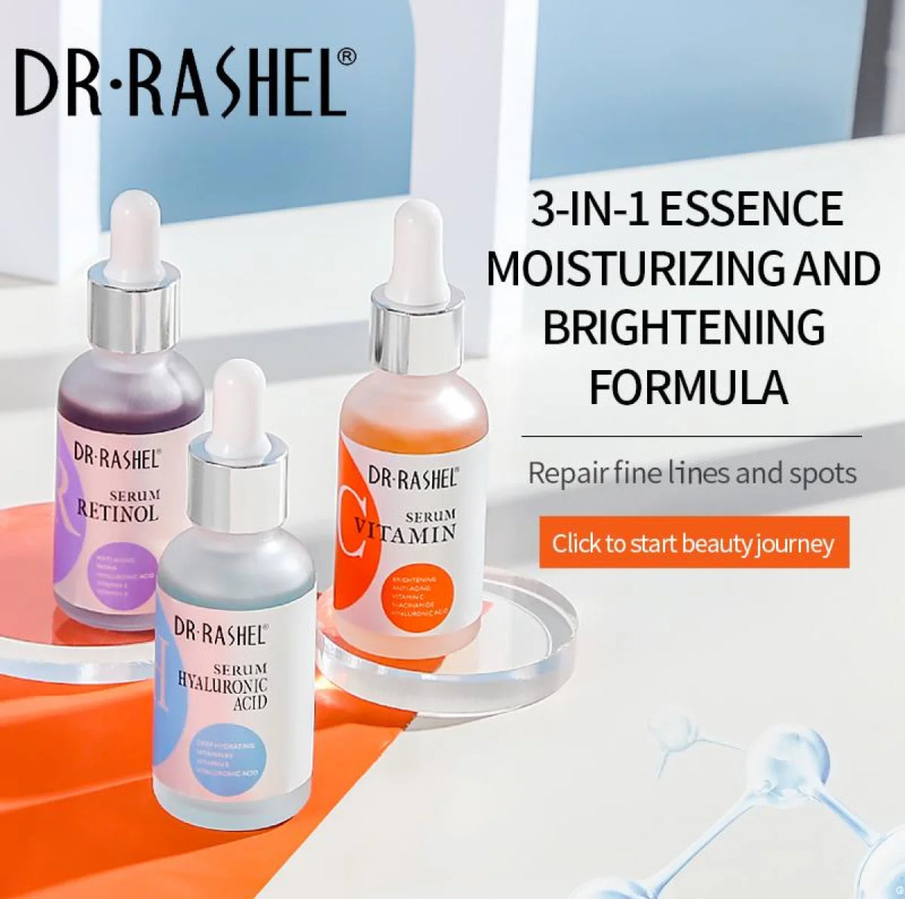 DR.RASHEL Complete Facial Serum Set 3 Pack