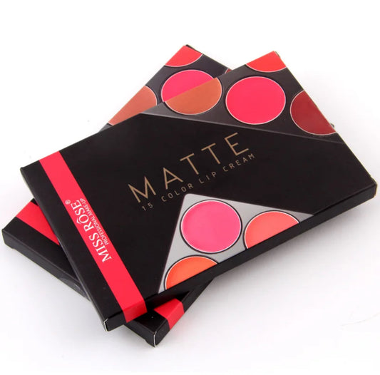 Miss Rose Matte 15-Color Lip Cream