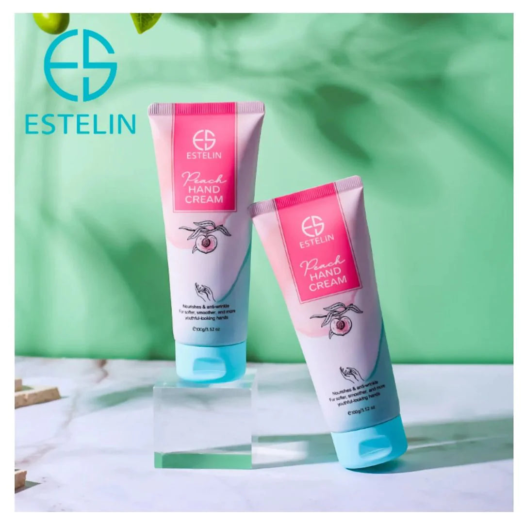 Estelin Peach Hand Cream Nourishing & Anti-Wrinkle For Softer Smoother