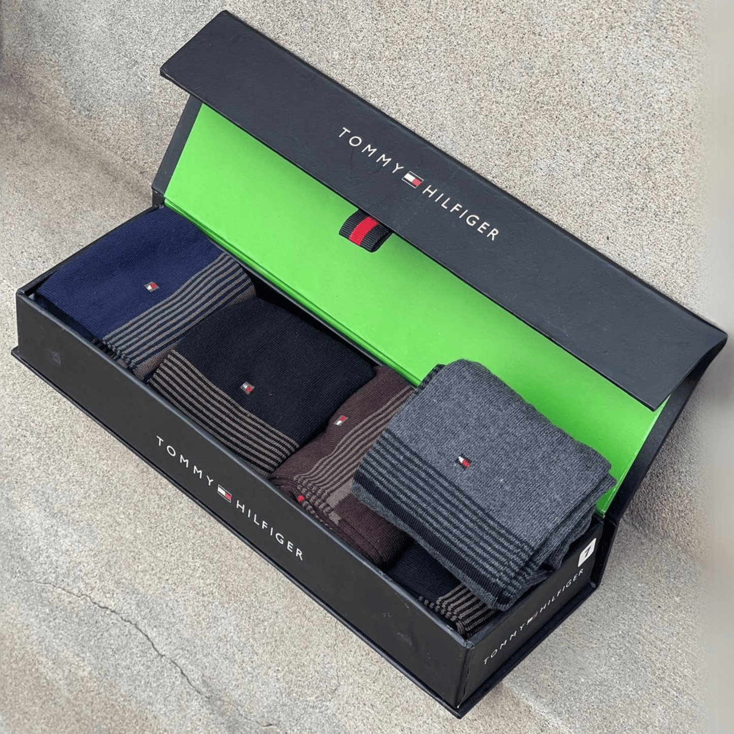 TM(Tommy Hilfiger) Brand 5 Colors Socks for Men with Premium Gift Packing Export Quality