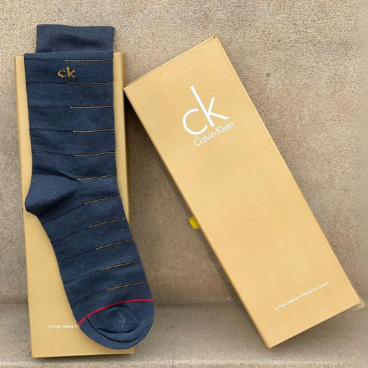 CK Brand 5 Colors Socks for Men with Premium Gift Packing Export Quality(12)