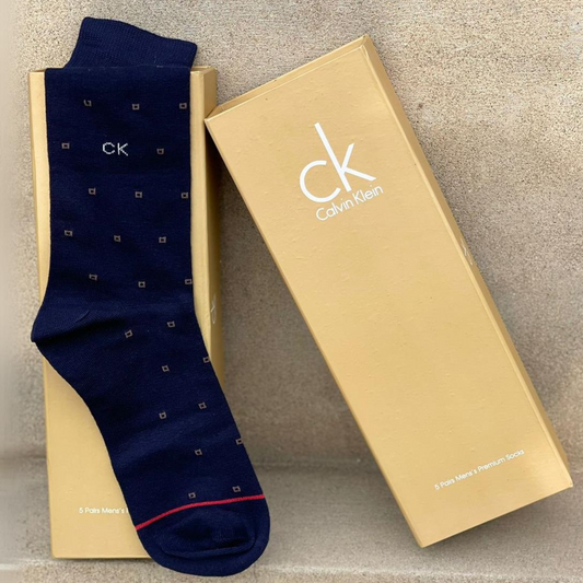 CK Brand 5 Colors Socks for Men with Premium Gift Packing Export Quality
