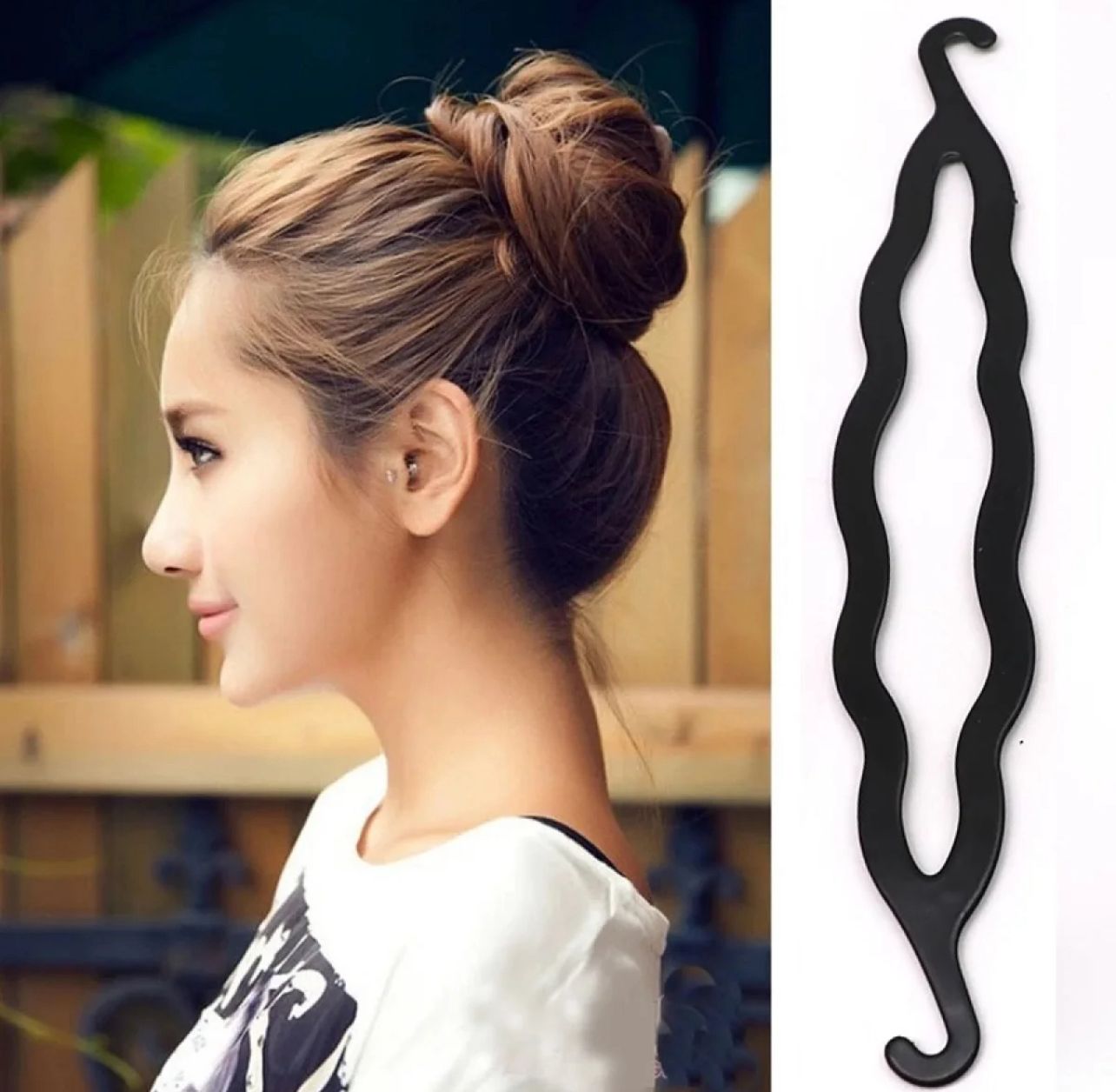 Girls hair styling accessories set 6pcs/set for making buns, twists and creative hair styling
