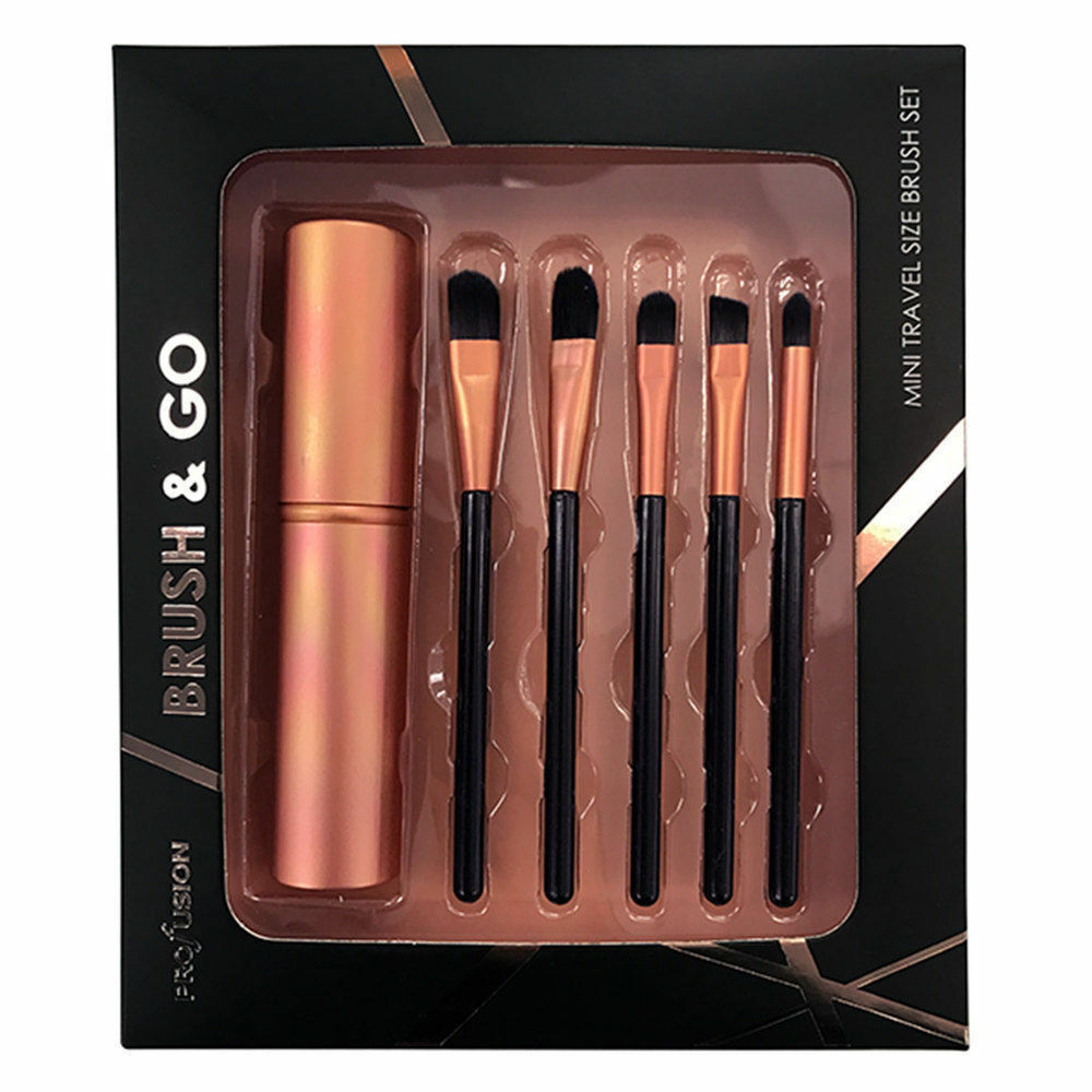 Profusion Cosmetics Brush & Go Gift 6-Piece Set NEW IN BOX